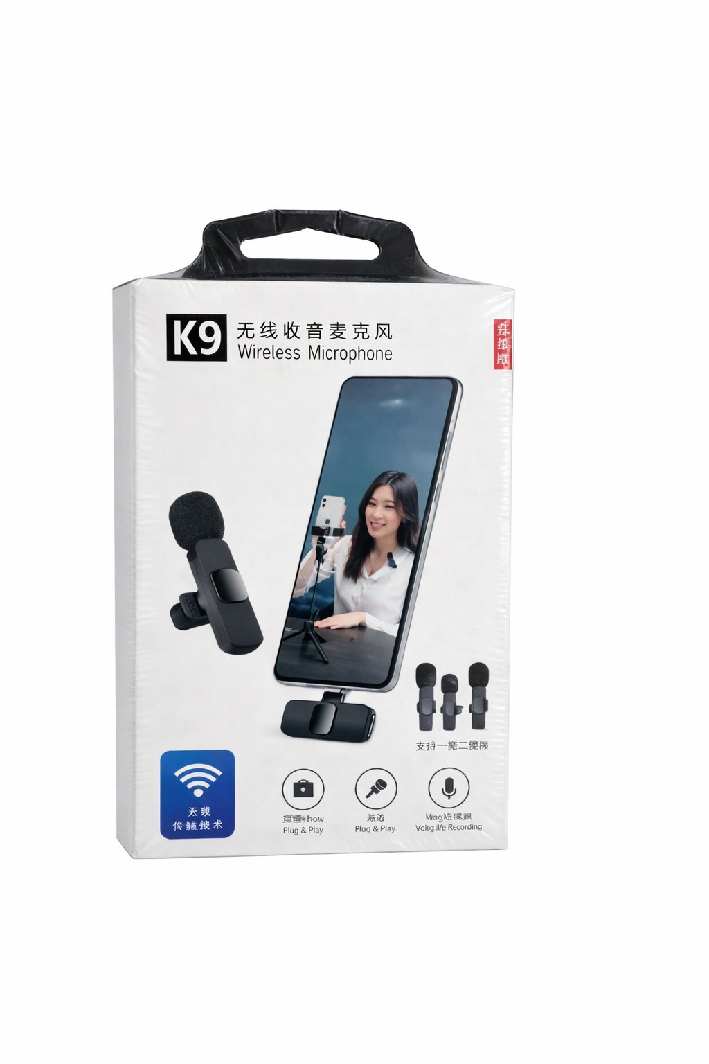 K9 Wireless Lavalier Microphone for Smartphones