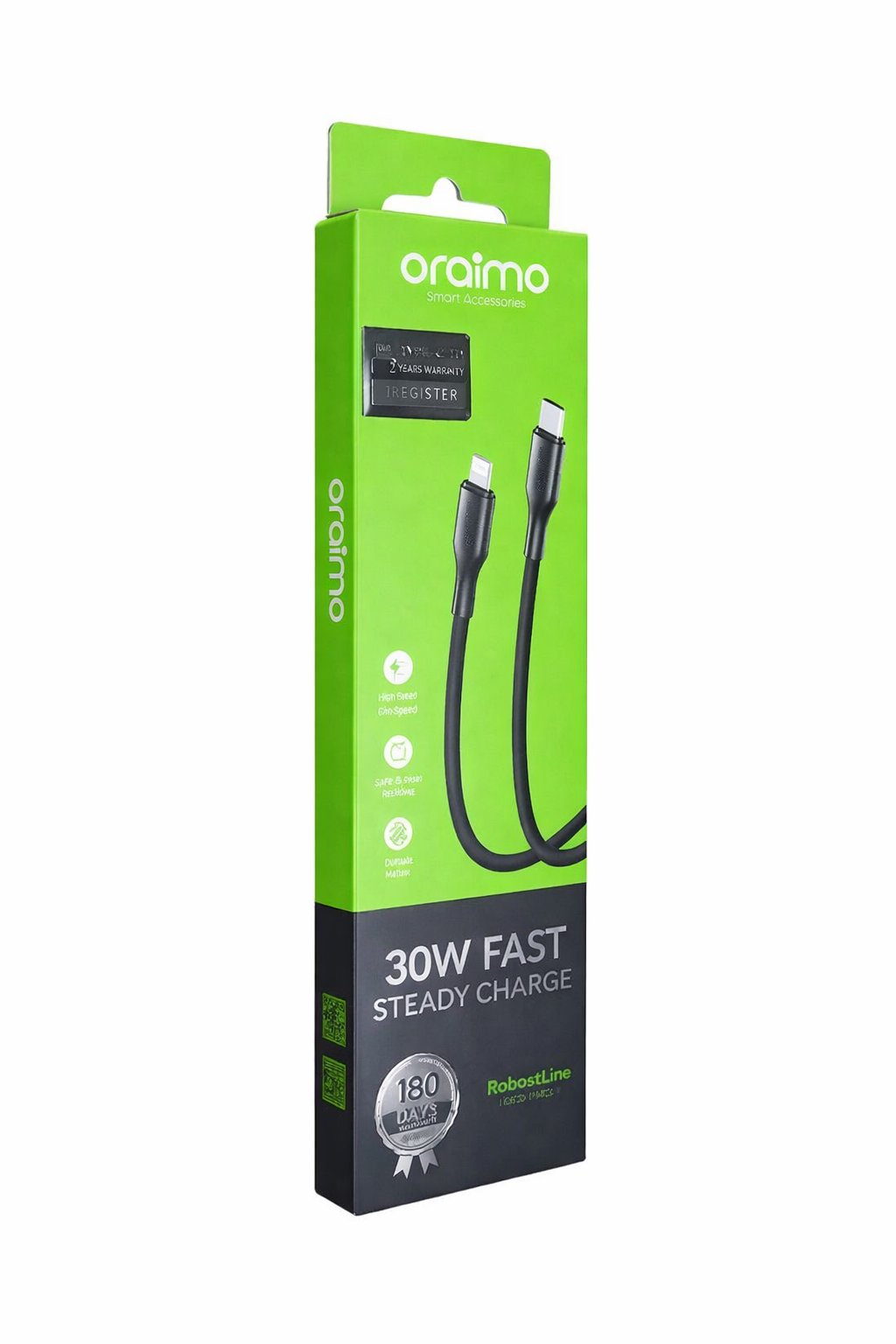 Oraimo Type-C to Lightning Fast Charging Cable (1 Meter)