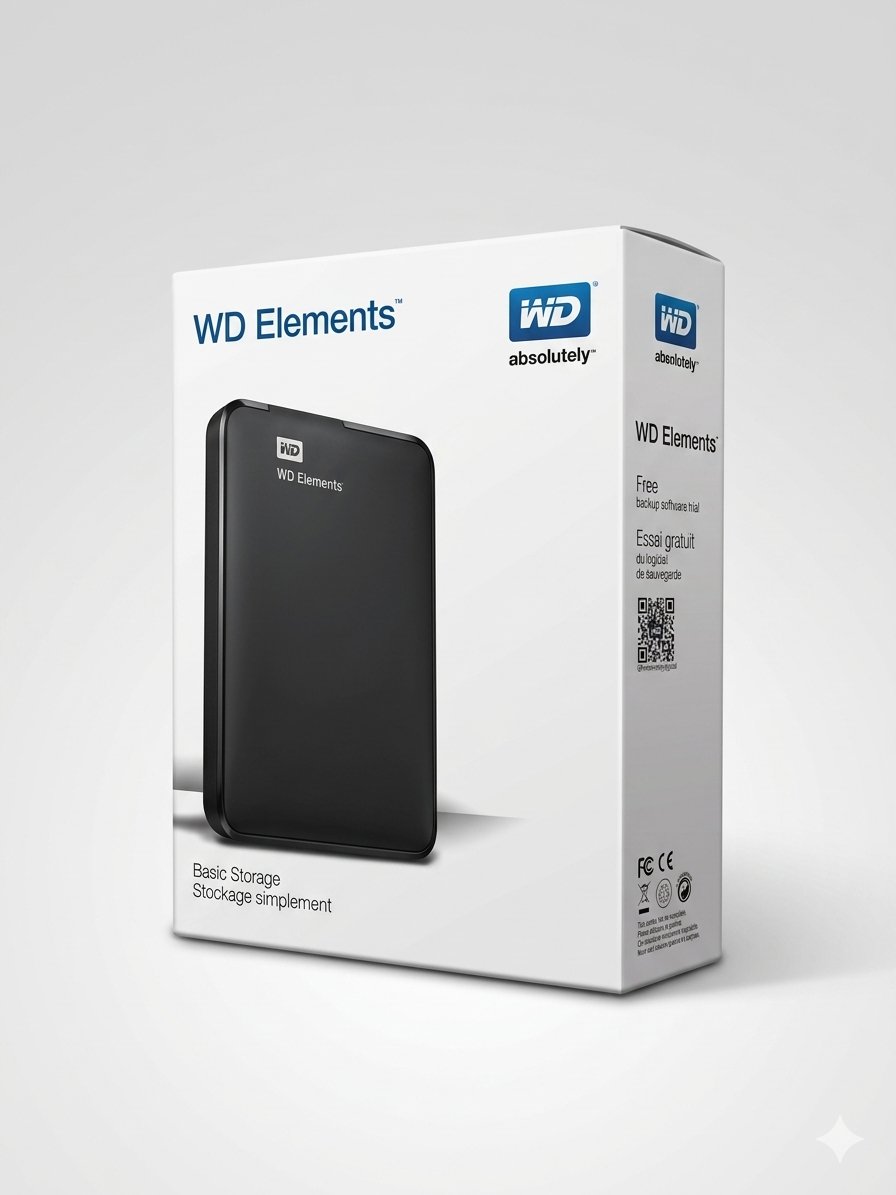 WD Elements Portable External Hard Drive
